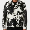 Cowhide Black And White Skin Fur Jacket Front