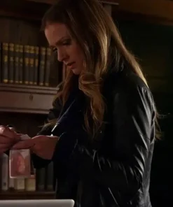 Criminal Minds A.J. Cook S10 Black Leather Jacket