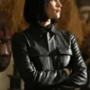 Culprits S01 Dianne Harewood Leather Black Jacket