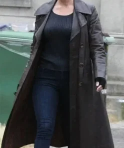 Cult Killer 2024 Alice Eve Trench Coat