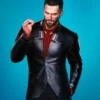 Cyberpunk 2077 Male Nomad V Black Leather Blazer