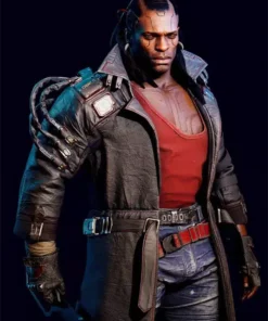 Cyberpunk 2077 Placide Belted Leather Coat
