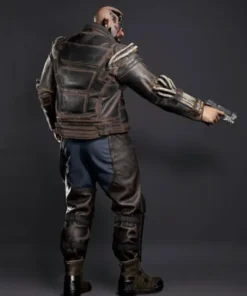 Cyberpunk 2077 Royce Leather Black Jacket sale