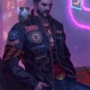 Cyberpunk Neon Future Leather Jacket