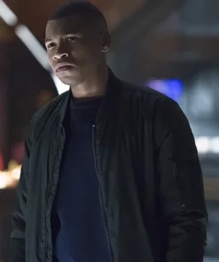 DCs Legends of Tomorrow Franz Drameh Leather Black Jacket