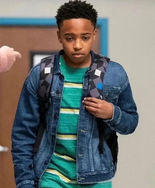 Dallas Dupree Young Cobra Kai S4 Kenny Blue Jean Jacket