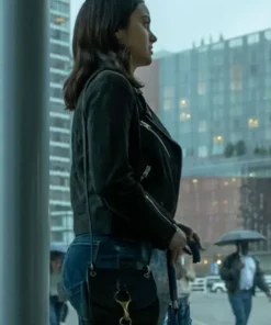 Dangerous Lies Katie Black Motorcycle Leather Jacket