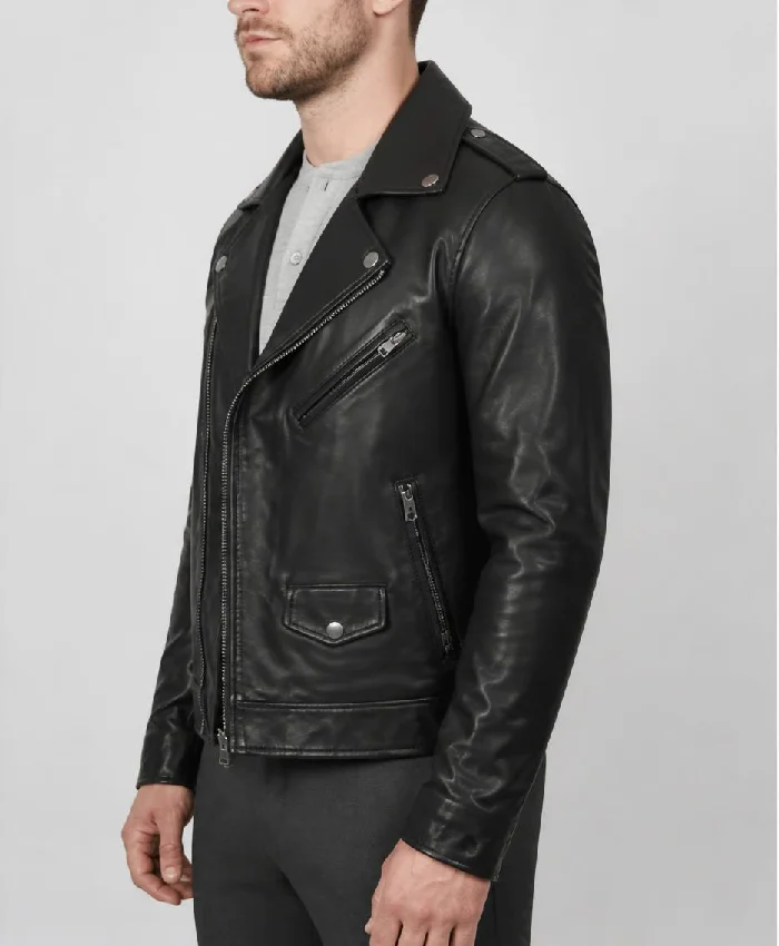 Daniel Wilsons Leather Jacket Black For Mens