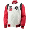 Dannie Atlanta Falcons Red and White Men Varsity Jacket