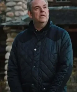 Danny Huston Yellowstone Navy Blue Jacket
