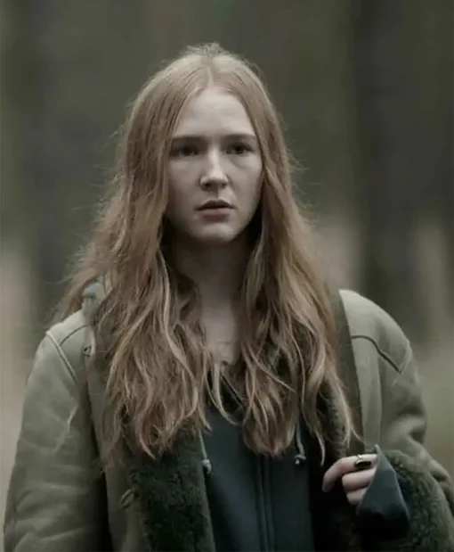 Dark Gina Stiebitz Shearling Grey Leather Jacket
