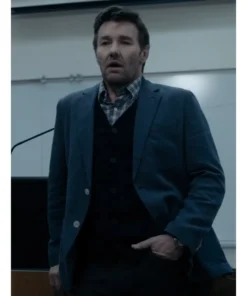 Dark Matter S01 Joel Edgerton Blue Buttoned Blazer