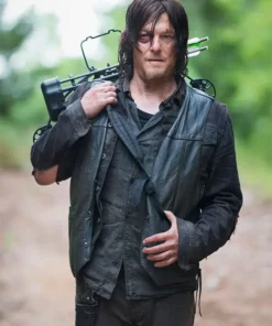 Daryl Dixon The Walking Dead Wings Leather Vest