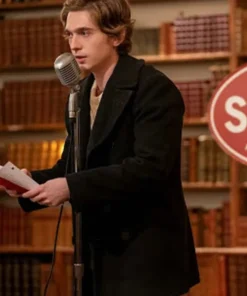 Dash and Lily Austin Abrams Black Wool Coat