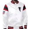 Davin Atlanta Falcons White and Red Bomber Jacket
