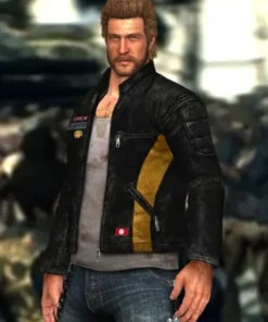 Dead Rising 3 Chuck Greene Leather Black Jacket