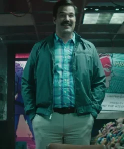 DeadPool 2 Rob Delaney Grey Bomber Jacket