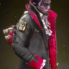 Deadly Byte Video Game Apex Legends Crypto Black Leather Coat