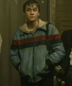 Deadly Class Marcus Lopez Arguello Blue Stripe Bomber Jacket