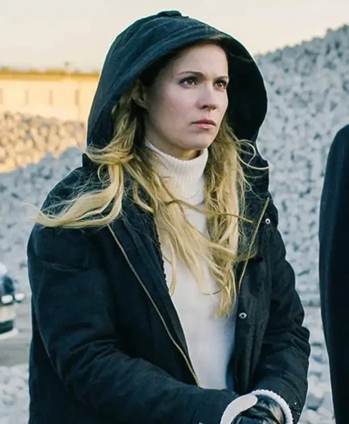 Deadwind Sofia Karppi Black Hooded Coat For Sale