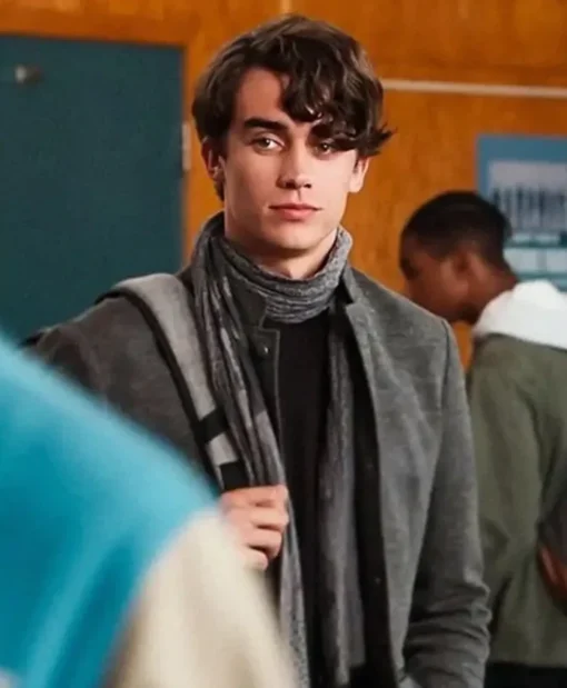 Deaken Bluman TV Series 13 Reasons Why S04 Winston Williams Grey Wool Coat