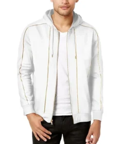 Dee Film SuperFly Terayle Hill White Fleece Track Jacket