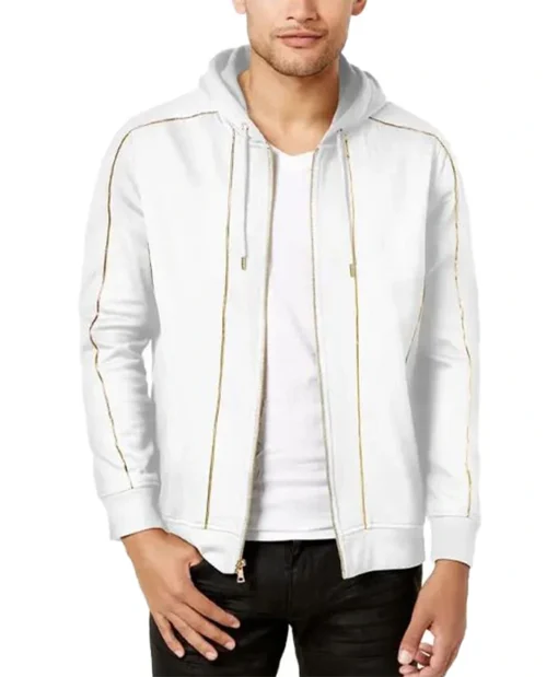 Dee Film SuperFly Terayle Hill White Fleece Track Jacket