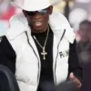 Deion Sanders College Gameday 2023 White Zip-Up Vest