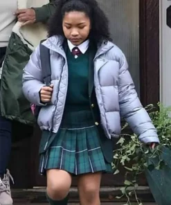 Delilah TV Series The Equalizer Laya DeLeon Hayes Puffer Parachute Jacket