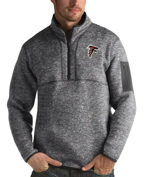Delmar Atlanta Falcons Charcoal Pullover Jacket