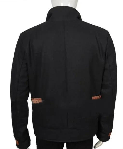 Denim Richards TV Series Yellowstone Colby Black Wool-Blend Jacket For Sale
