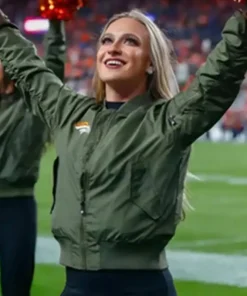 Denver Broncos Cheerleaders Vintage Bomber Jacket