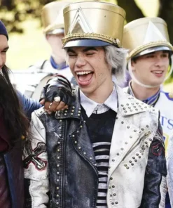 Descendants 3 Carlos Black and White Real Leather Jacket