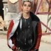 Descendants Cameron Boyce Two Tone Leather Sherpa Jacket