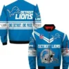 Detroit Lions Bomber Blue Jacket