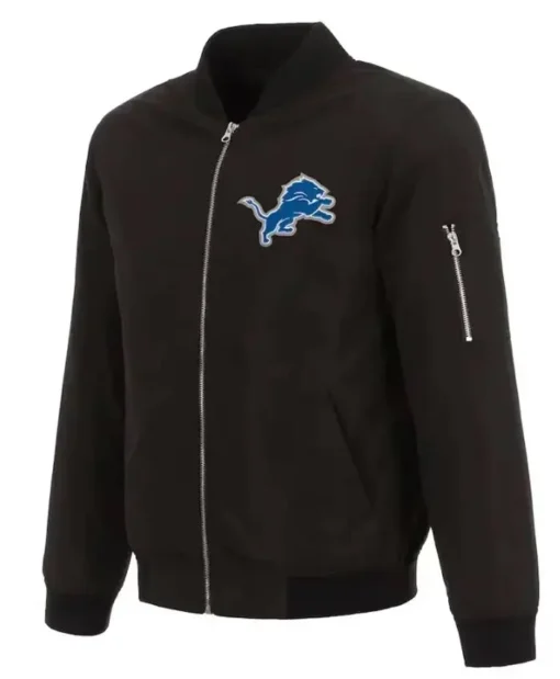 Detroit Lions Bomber Brown Jacket