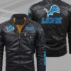 Detroit Lions Leather Black Jacket