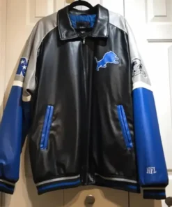 Detroit Lions Leather Jacket