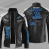 Detroit Lions Leather Zipper Jacket