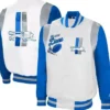 Detroit Lions Starter Blue And White Jacket