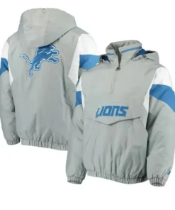 Detroit Lions Starter Grey Jacket