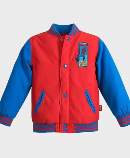 Disney Daytona 500 Spiderman Letterman Varsity Jacket