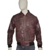 Distressed Brown Bomber Jacket Aviator A-2 Flight Jacket