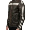 Moto M52 Distressed Vintage Retro Leather Jacket