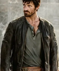 Doc Resident Evil The Final Chapter Black Quilted Leather Jacket