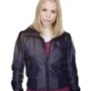 Doctor Who Rose Tyler Purple Bomber Jacket