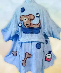 Doggie Wash Kimono Bathrobe