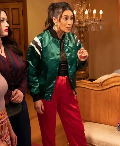 Dollface 2019 Shay Mitchell Green Jacket