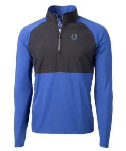 Dominic Indianapolis Colts Blue and Black Quarter-Zip Jacket