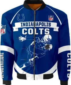 Dominic Indianapolis Colts Running Men Bomber Jacket
